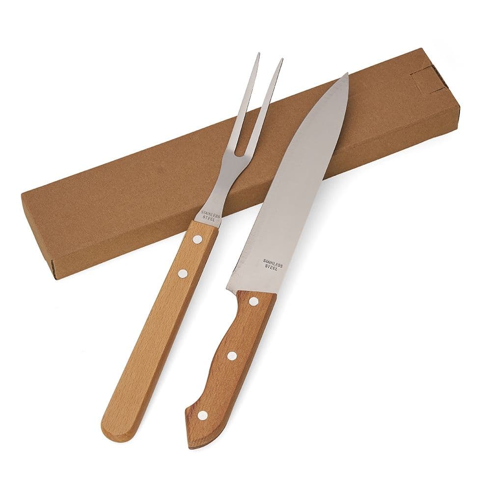 Kit Churrasco Caixa Craft — Madeira