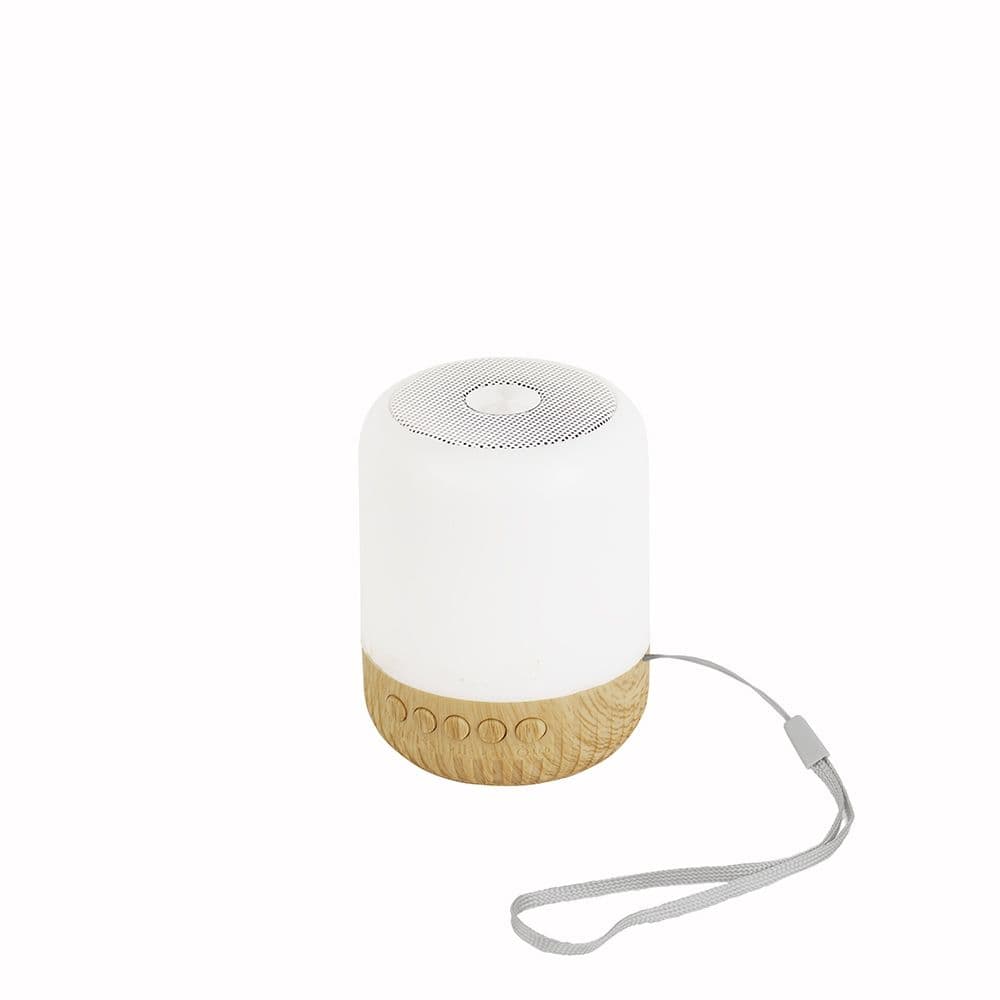 Caixa de Som com Luminária — Branco