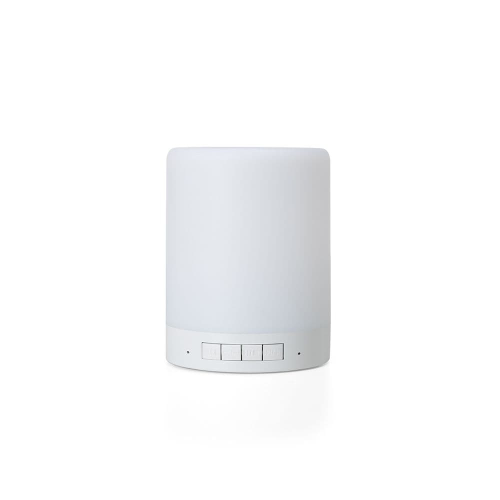 Caixa de Som com Luminária Touch — Branco