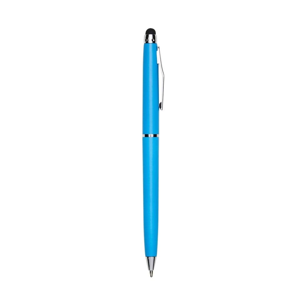 Caneta Plástica Touch — Azul Claro