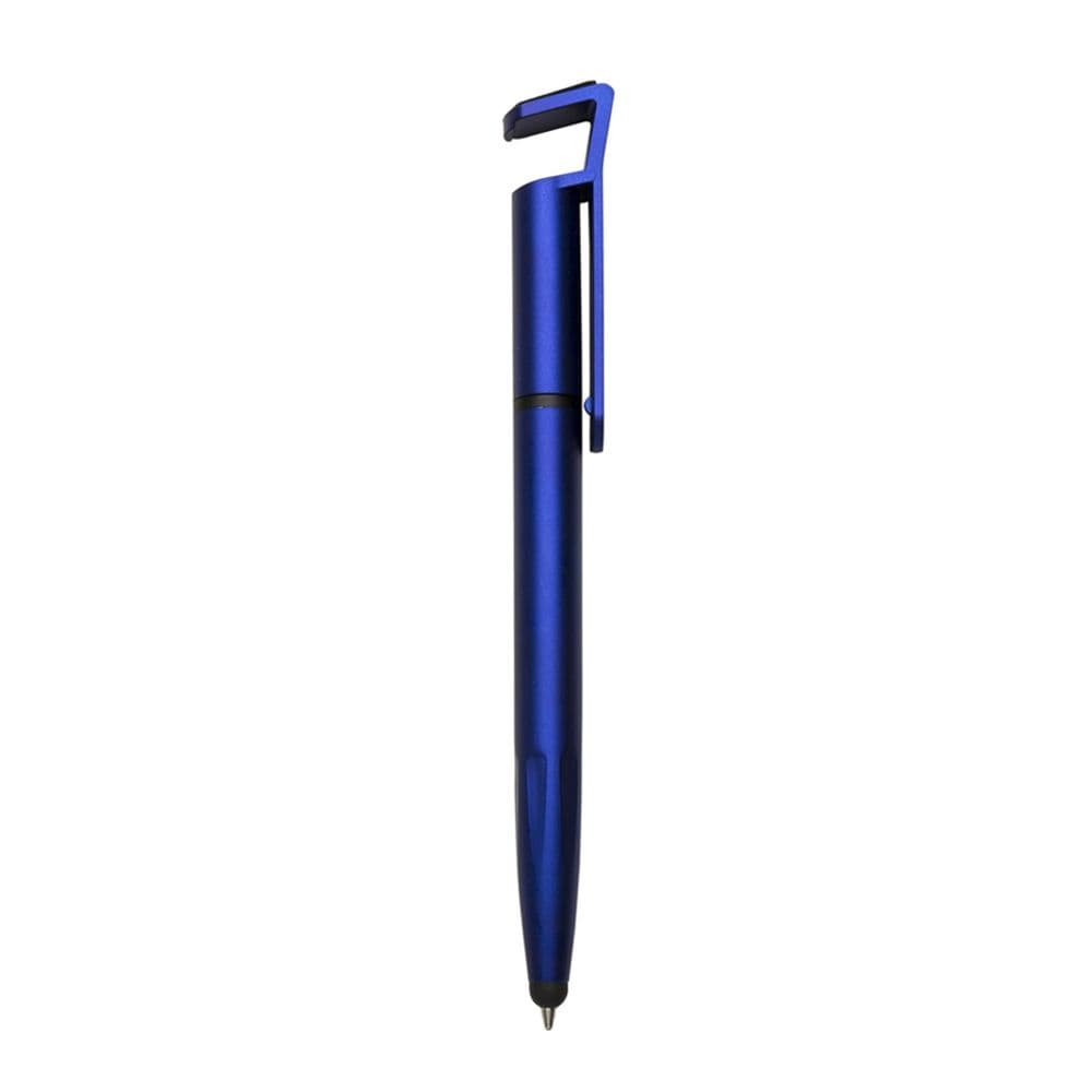 Caneta Plástica Touch com Suporte — Azul