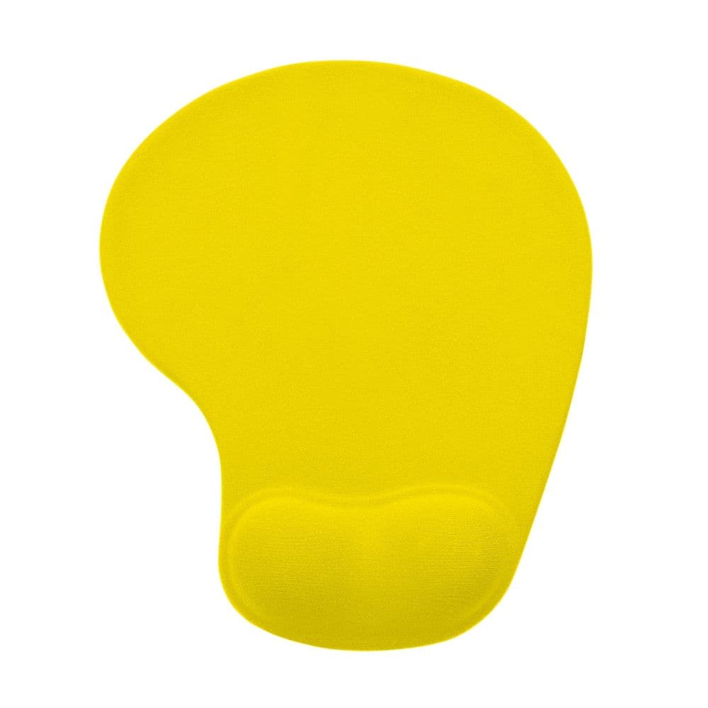 Mouse Pad ergonômico Silicone — Amarelo